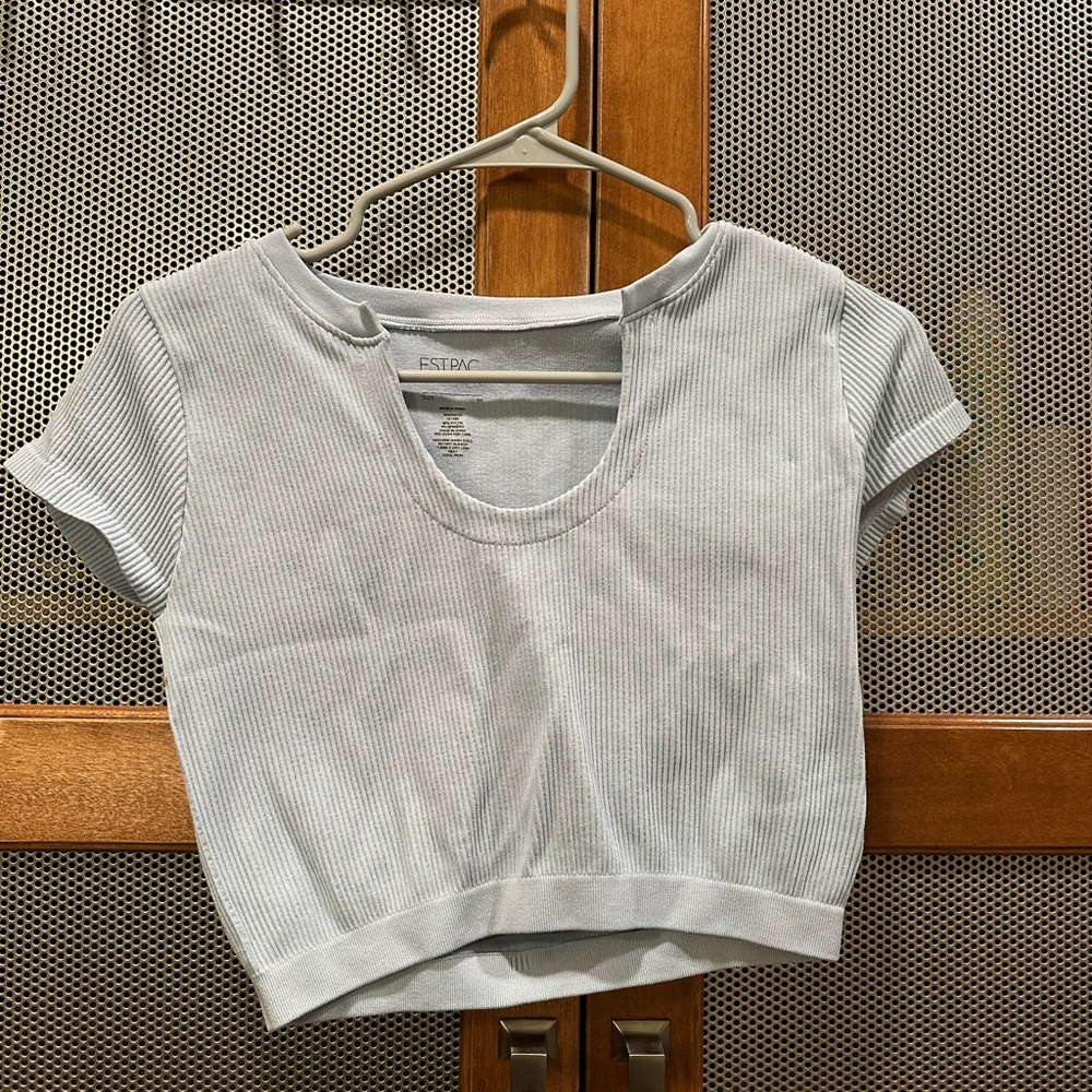 Pacsun Light Blue Baby Tee Size M